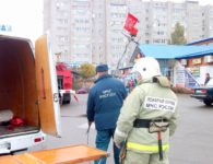 Пожарные учения в ТК "Меотида"