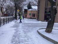 Ейск активно борется с последствиями снегопада!