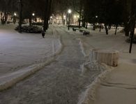 Ейск активно борется с последствиями снегопада!