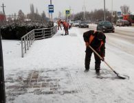 Ейск активно борется с последствиями снегопада!