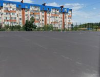 Ремонт теннисного корта у спорткомплекса близится к завершению