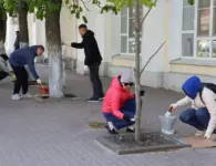Ейские коммунальщики продолжают работы по наведению санитарного порядка на улицах города