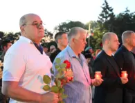 На площади Революции прошла патриотическая акция «Свеча памяти»