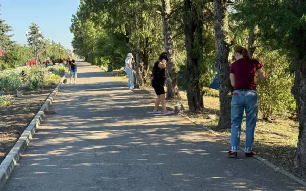 В посёлке Комсомолец привели в порядок главную аллею