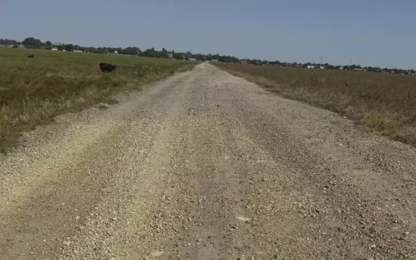 К хутору Рассвет в Ейском районе отремонтировали 1,3 км подъездной дороги