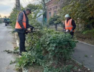 В Ейске коммунальщики продолжают уборку городских территорий