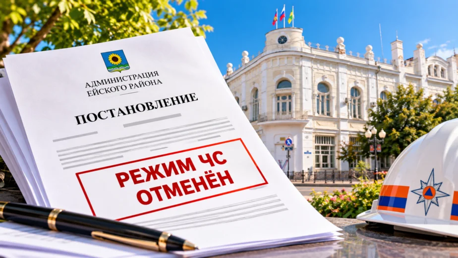 В Ейском районе отменили режим ЧС, действовавший с 22 августа